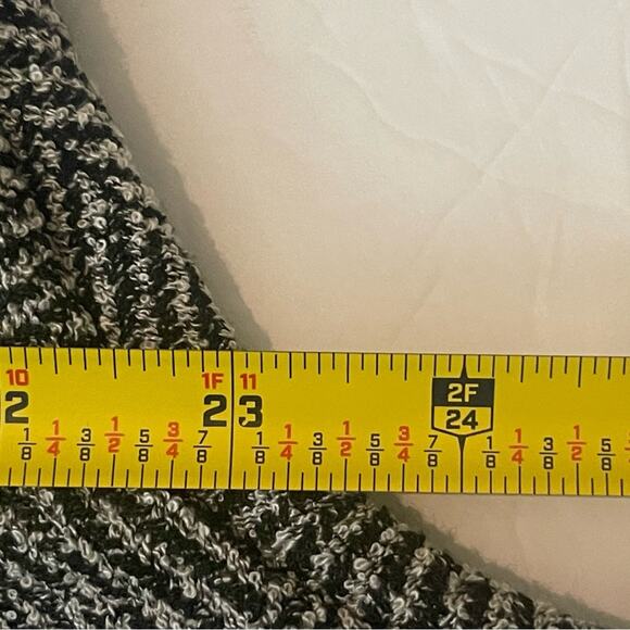 Willow & Clay Black Gray Herringbone Long Oversized Academia Jacket Size XS - Picture 11 of 13